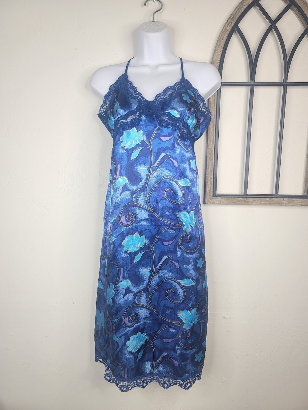 Vintage Vanity Fair 90s Y2K Slip Night Dress Size M